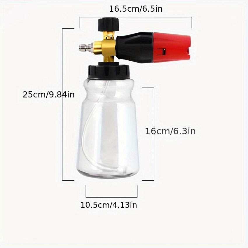 مدفع رغوة غسيل السيارات 33.8 أ - مراجعة Foam Cannon Car Wash وسعره